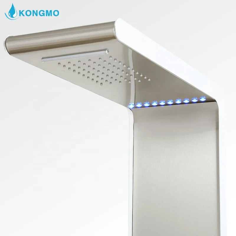 
SS thermostatic LED Light shower system shower screen with CE certificate 