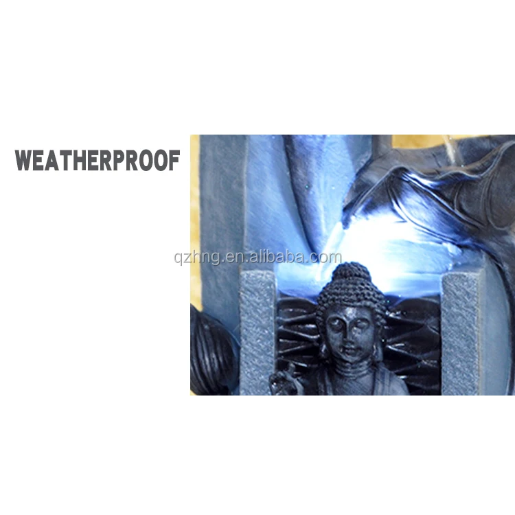 home decor buddha statue mini table top water fountain