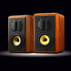 HiVi/Swans Hi-Fi Real Wood 2.0 Passive Audio System Speaker M1