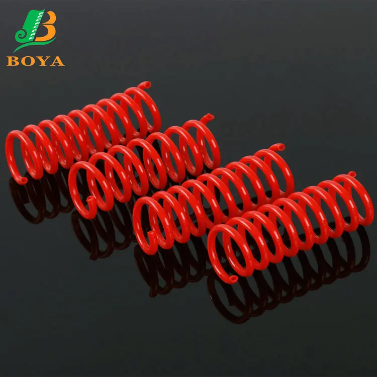 BOYA High Quality School Supplier PVC Hollow Red Plastic Spiral Binding Coil