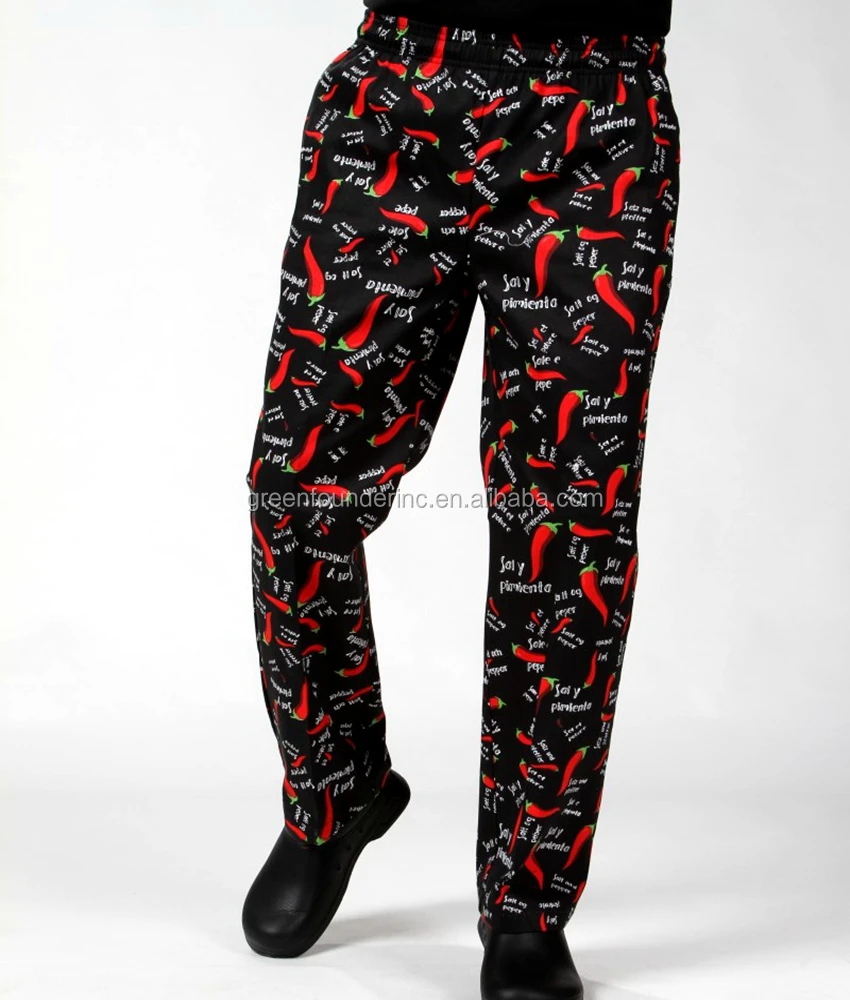 Durable Cotton Chef Pants Baggy Pants Worker Uniforms Supply