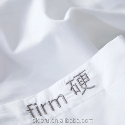 Luxury White Satin Custom Hotel Cotton Pillow Case Cotton Plain Dyed
