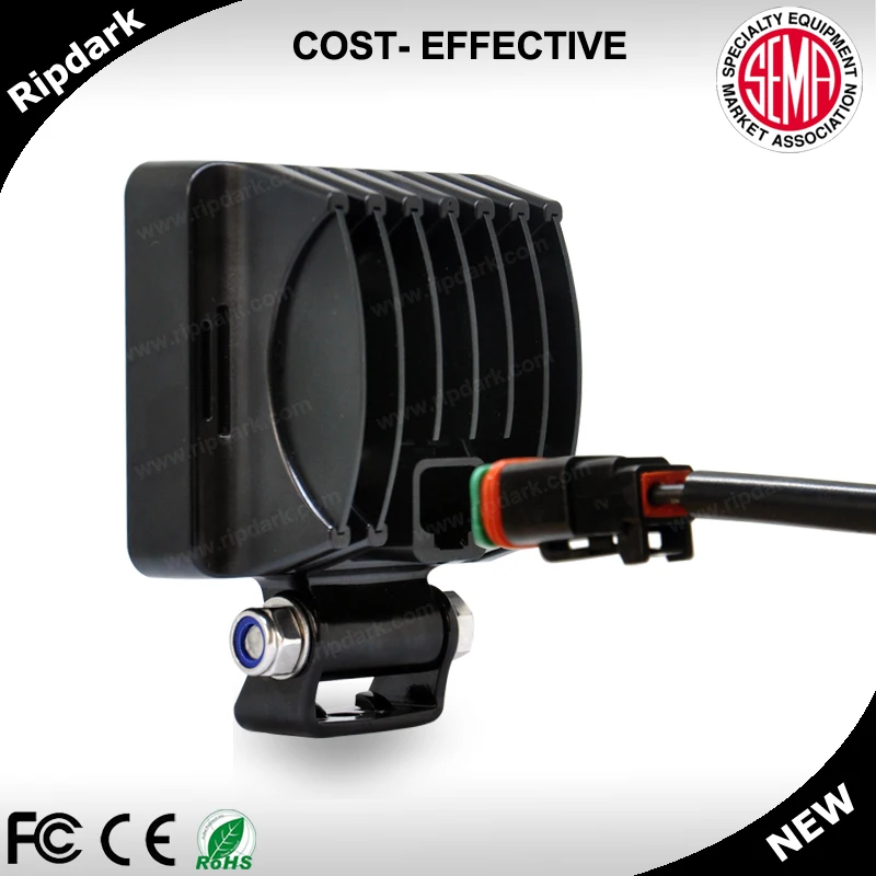 Shenzhen LED lighting lamp square 20w led work light for bike, motorcycle, cars and marine.