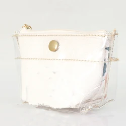 Hasp Money Purse Trendy Multi-function Carrying Coin Bag with Fabric Customized PVC Coin Holder Cosmetic Bag Zipper & Hasp Girls