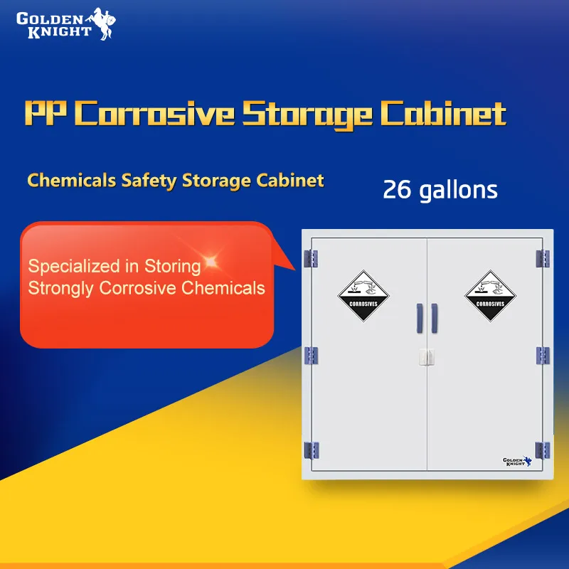 Golden Knight Chemistry safety storage cabinet for laboratory apparatus made in WUXI, PP acid storage cabinet used in laboratory