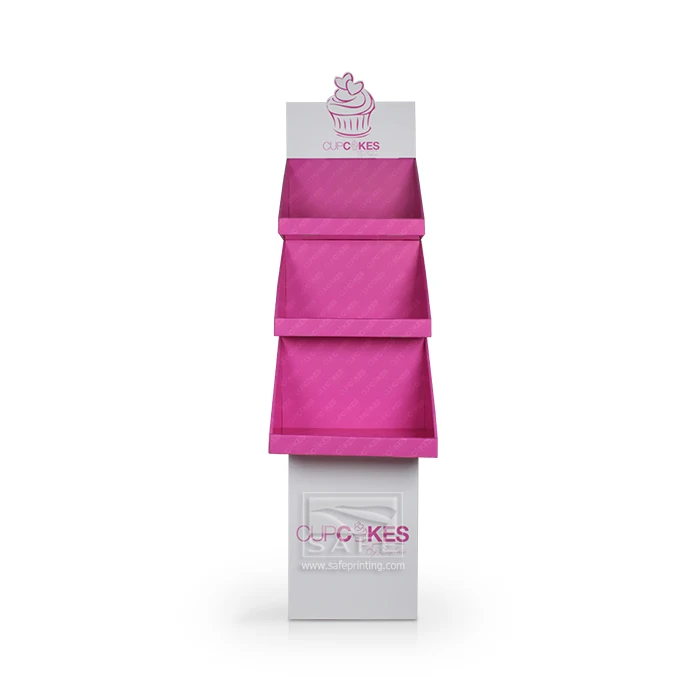 
Factory Price Pop Up Cardboard Display Stand Cardboard Floor Display Rack Corrugated Cardboard Paper Display Stand 