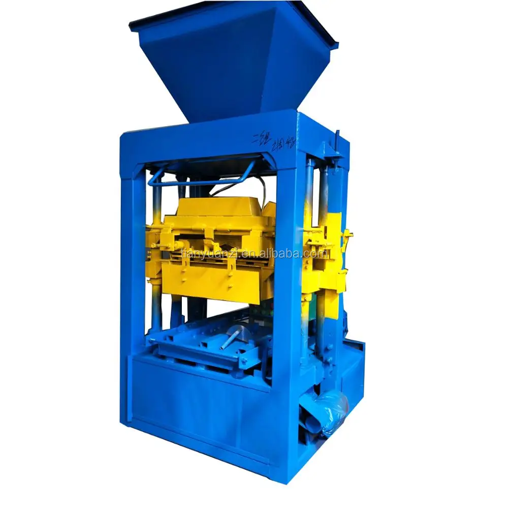HIgh productivity semi QTJ4-26C hess beton hollow block forming machine