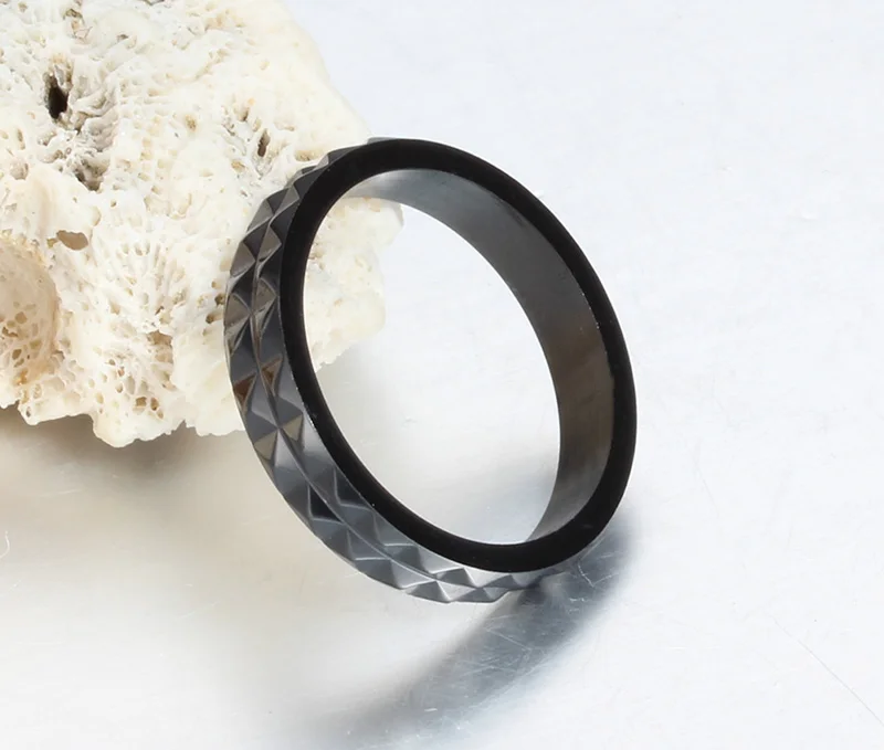 
Wholesale unique design black gear stainless steel ring designed for men 