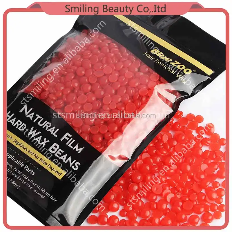 
Blue Zoo 250g Rose Pearl Hair Removal Hot Wax Brazilian Painless Depilatory Elastic Hard Wax For Hair Removal 