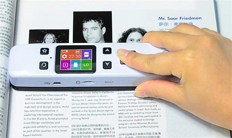 Mini Portable 1050DPI A4 Book Scanner LCD Display JPG/PDF Format Document Handheld Digital Scanner iScan02