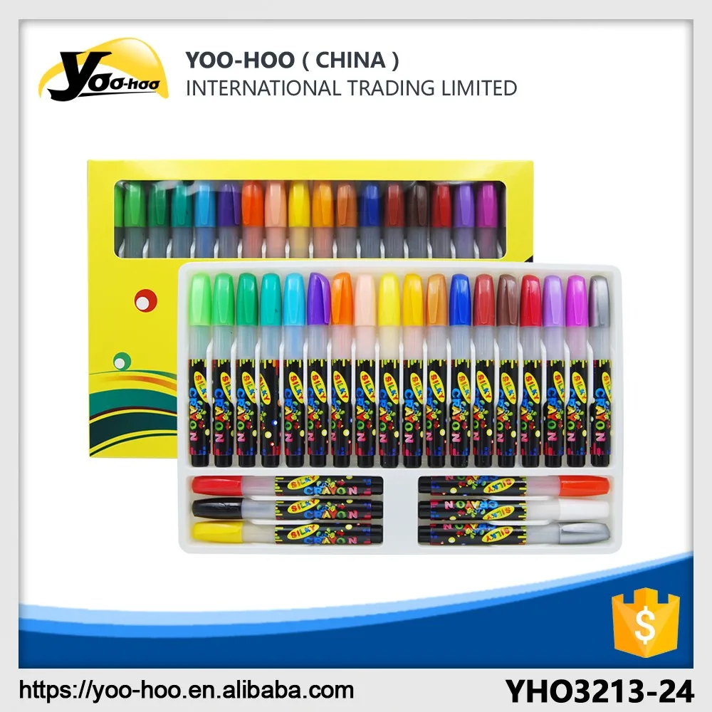 
Promotional 24 colores twist crayons in colored box for children painting 