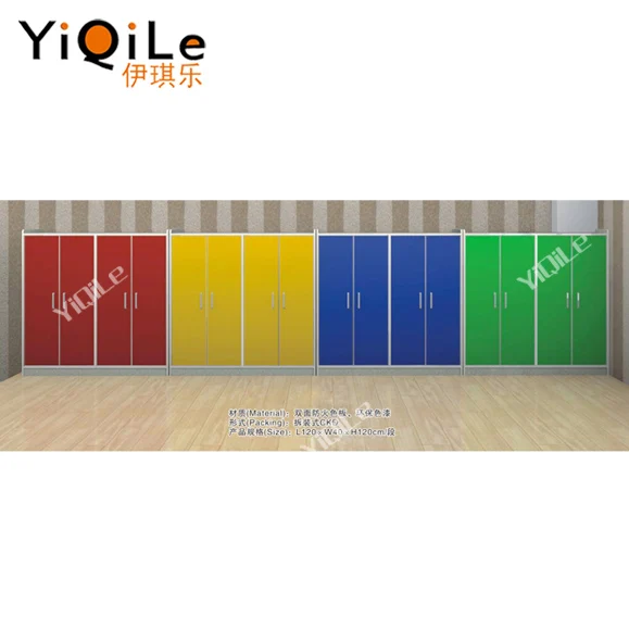 Kids Favorite Cartoon Display Schoolbag Kids Storage Cabinets Kindergarten Furniture