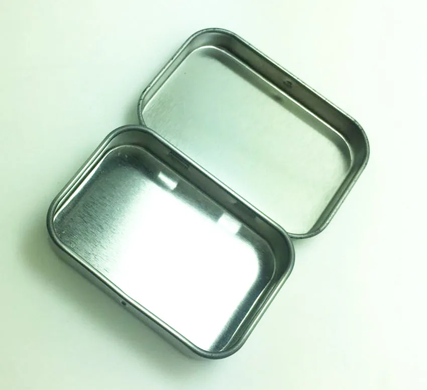 Fancy Small Rectangular Hinged Altoid Tin, Breath Mint Tin Box, Empty Mint Tin Cans