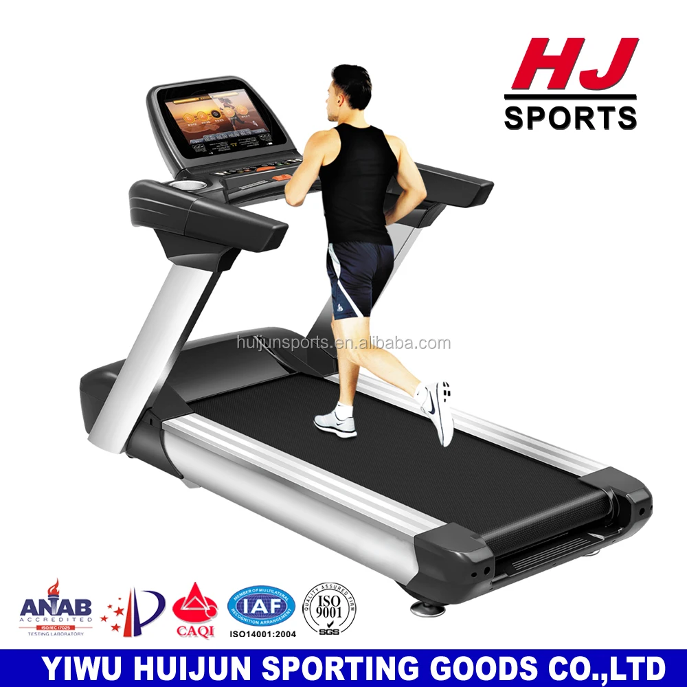 
HJ-B2350 Luxury Commercial Cardio gym treadmill / 6 HP treadmill with color screen of 15.6
