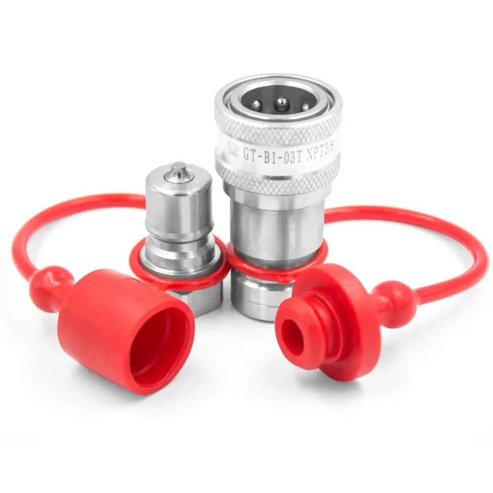 
Portable 3/8 inch NPT hydraulic car lift hose quick disconnect and connect coupling 