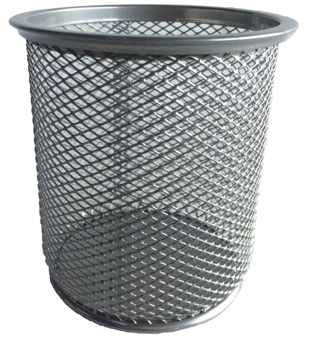 Metal Mesh Purple Round Pen Holder /Pencil Holder/Colorful Pen Pot