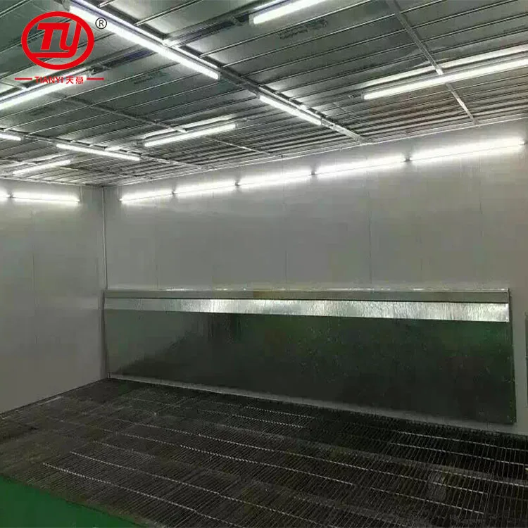 Durable Downdraft Water Curtain Spray Booth