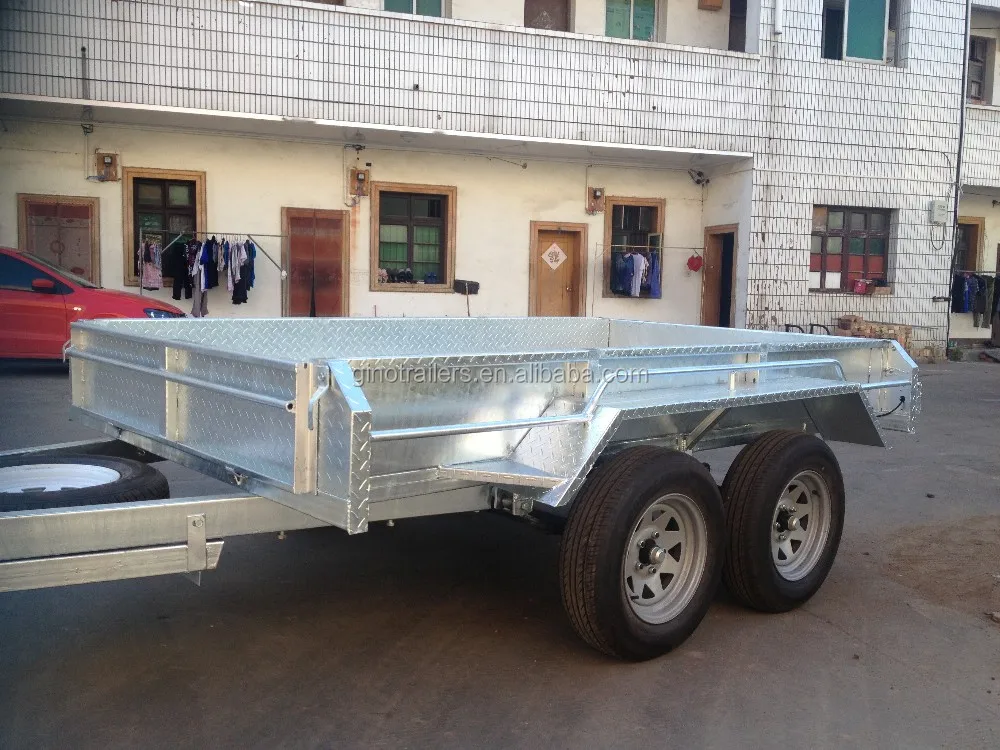 
10*6 loading 2ton galvanised plant trailer with Cable disc brake 