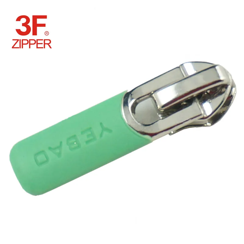 Silicon Rubber Puller Zipper Slider for sports jacket