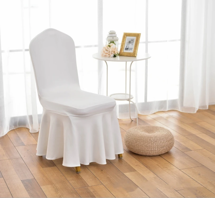 Factory Wholesale Sale Cheap White Wedding Banquet Chair Cover (60802904190)