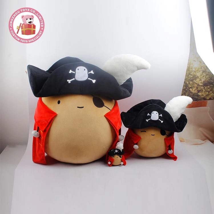 Custom funny clothing potato pirate plush toy