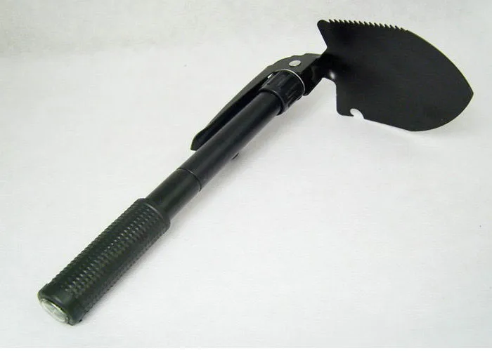 Small Multi-function Folding Shovel Spade with Compass Camping Shovel