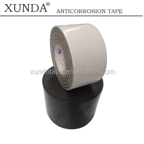 black color Polyethylene pipe wrap tape for oil gas pipeline protection