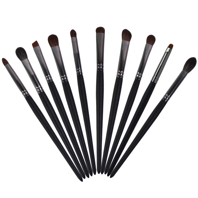 ENERGY 10pcs Eye Makeup Brush eyeshadow cosmetic brush Top Quality goat Natural Hair Makeup brush set