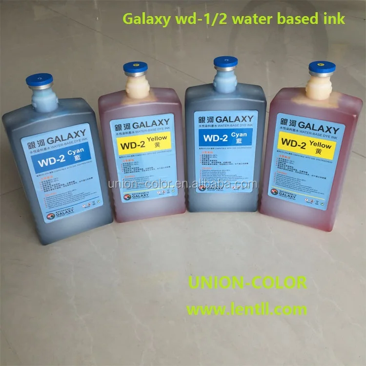 original galaxy wd-1/wd-2 water based ink for epson dx5 head
