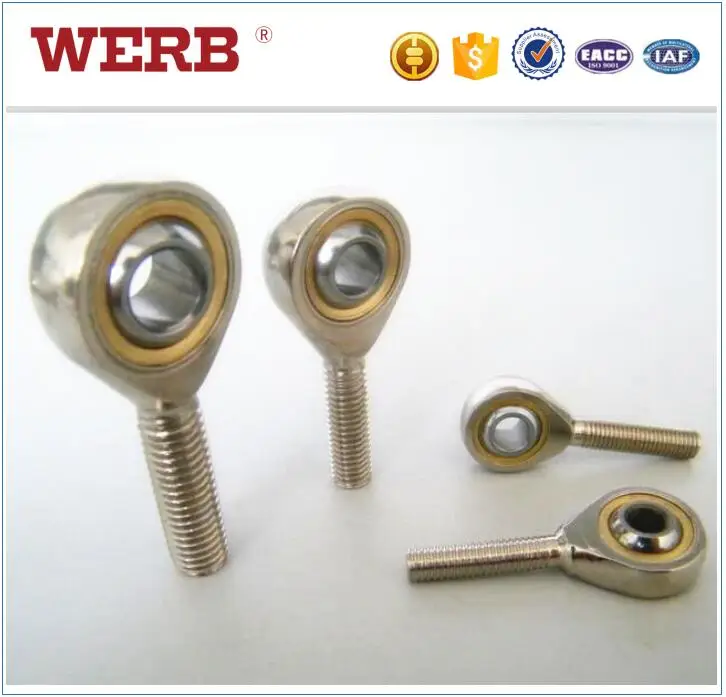 Self-lubricated plastic metric rod ends ball joint swivel bearings
