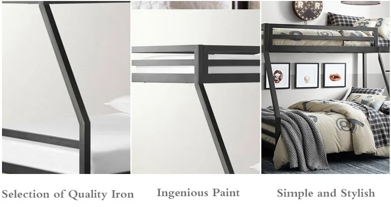 
metal bunk beds design steel bed Twin over Full dormitory bed of furniture 