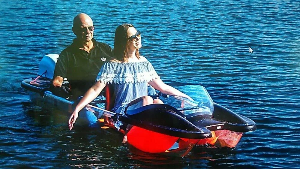 Traditional Plastic Clear Kayak Polycarbonate Transparent Canoe Kayak made in China