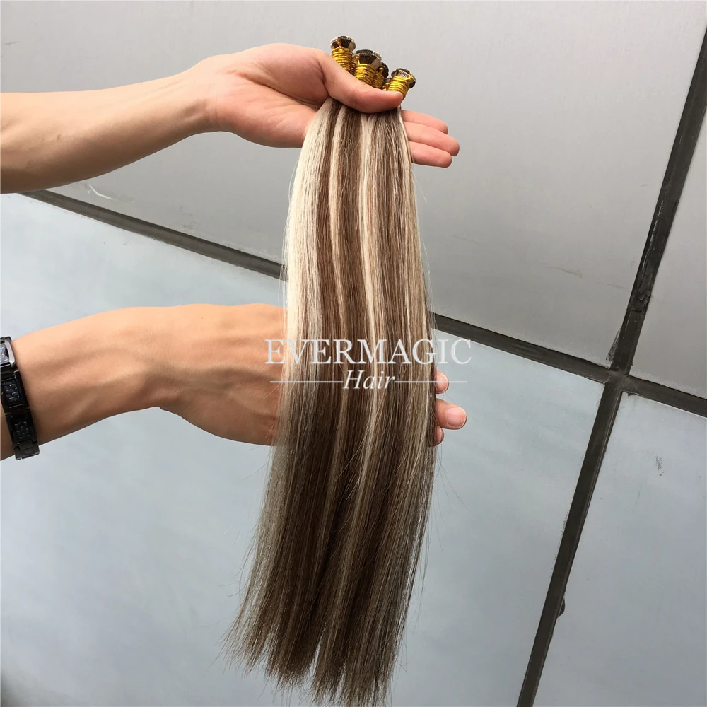 
100% cuticle aligned virgin human hair online products men-made hair weave Hand tied Hair bundles 