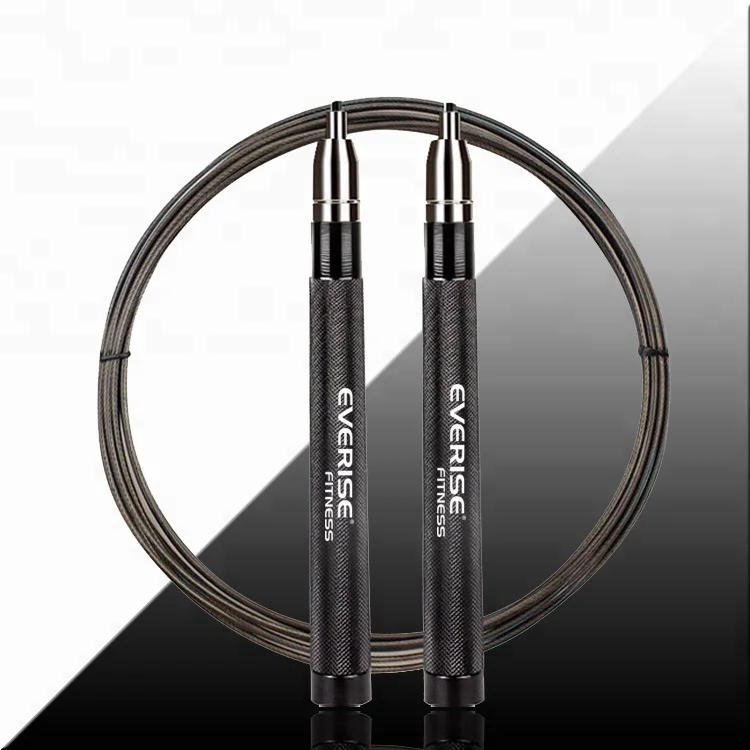 Новинка, фитнес-тренировочная алюминиевая металлическая Легкая самоблокирующаяся Регулируемая высокоскоростная Скакалка