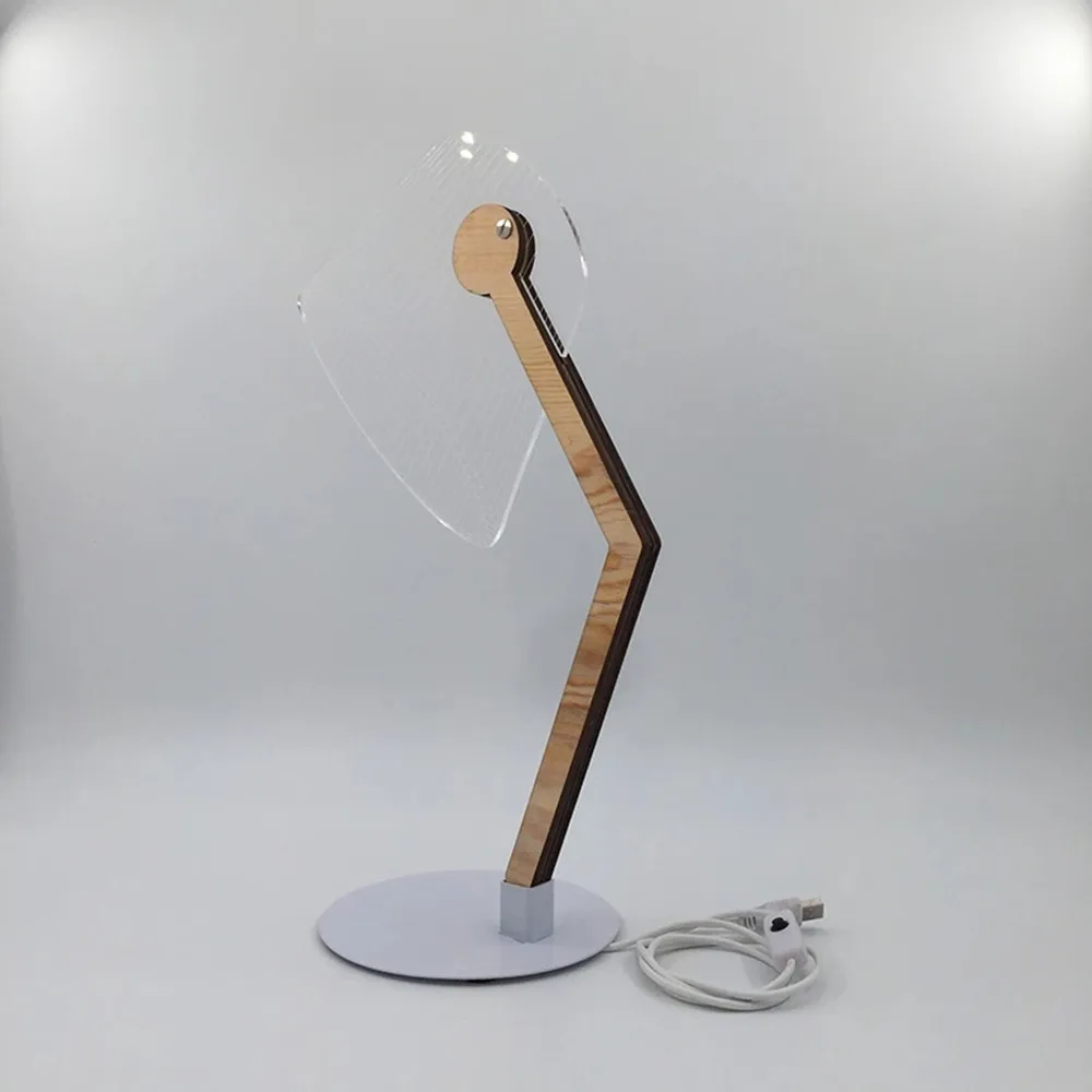 Simple Nordic Style LED Night Light 3D Creative Table Lamp Bedside Decoration Desk Light