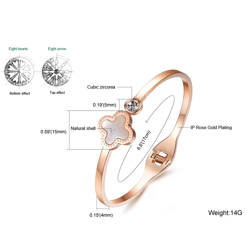 clover titanium steel bracelet Women korean fashion jewelry brand Bracelets 2020