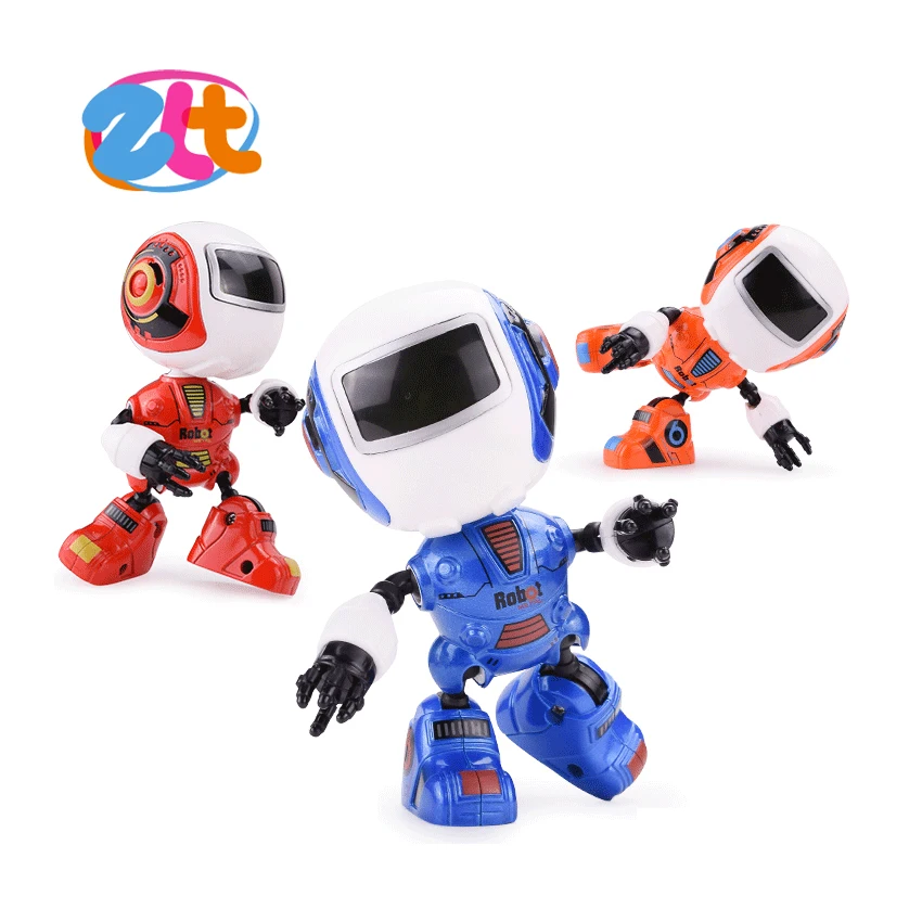 Battery operated metal mini toy robot for kids