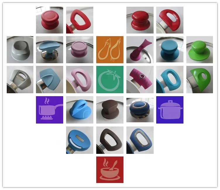 New Arrival Non stick Aluminum Pots and Pans Set 11Pcs Aluminum Marble Coating Cookware Set with soft touch handle