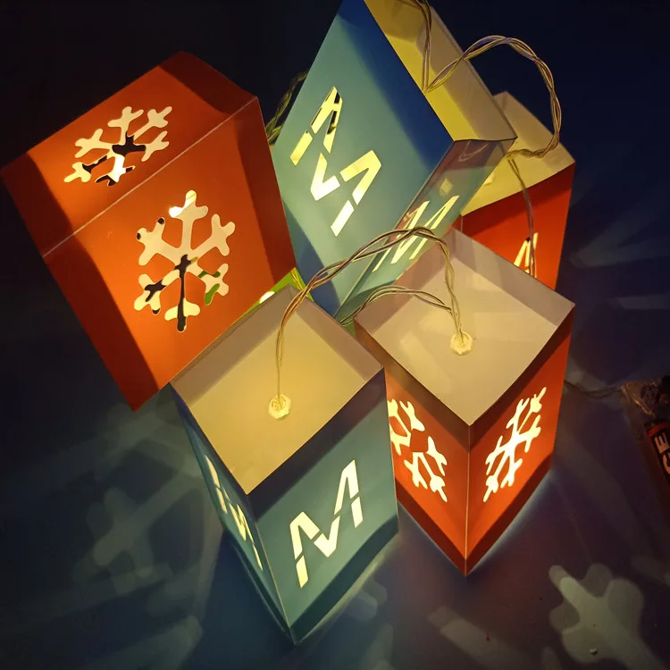 Hot Sale Battery Powered  Hanging Lamp   PVC material gift box LED String Lights for led christmas decorative led lights