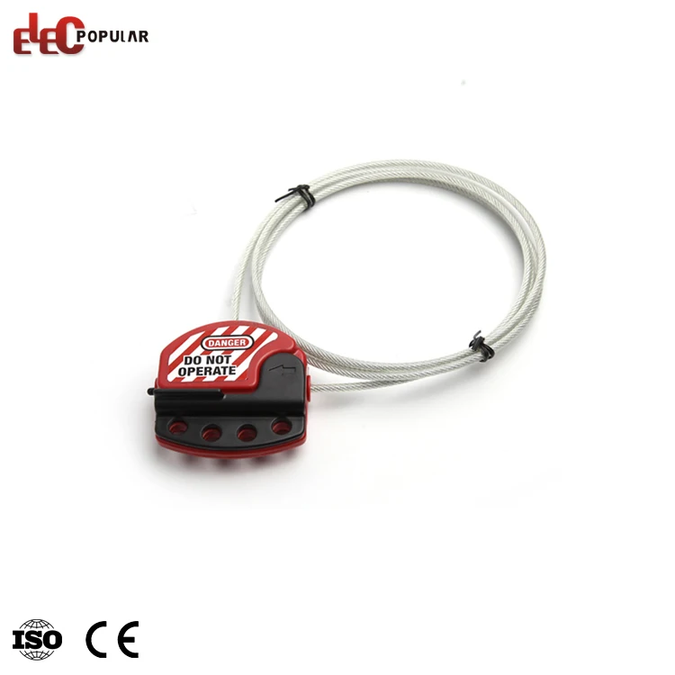 OEM Custom Different Length Impact Resistant Plastic PC Retractable Safety Cable Lockout