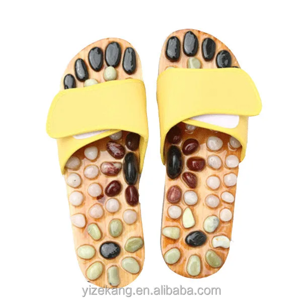 
Foot Massage Health Shoes Natural Pebble Massager Slipper For Men And Women 