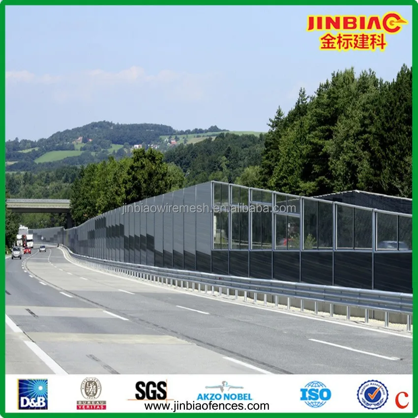 Звукоизолированные стены для шоссе/из алюминия sound barrier CE и ISO factory