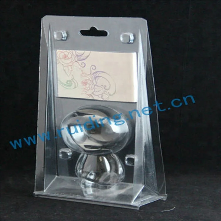 Customed sizes  clear PET PVC plastic standing tri-fold  clamshell  blister packaging for toys