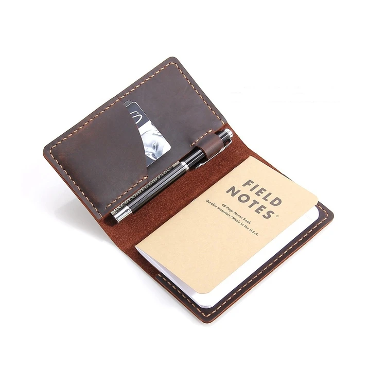 Handmade Vintage Leather Travel Journal Custom Glue Bound Notebook Field Notepad Daily Planner Organizer Business Notebook