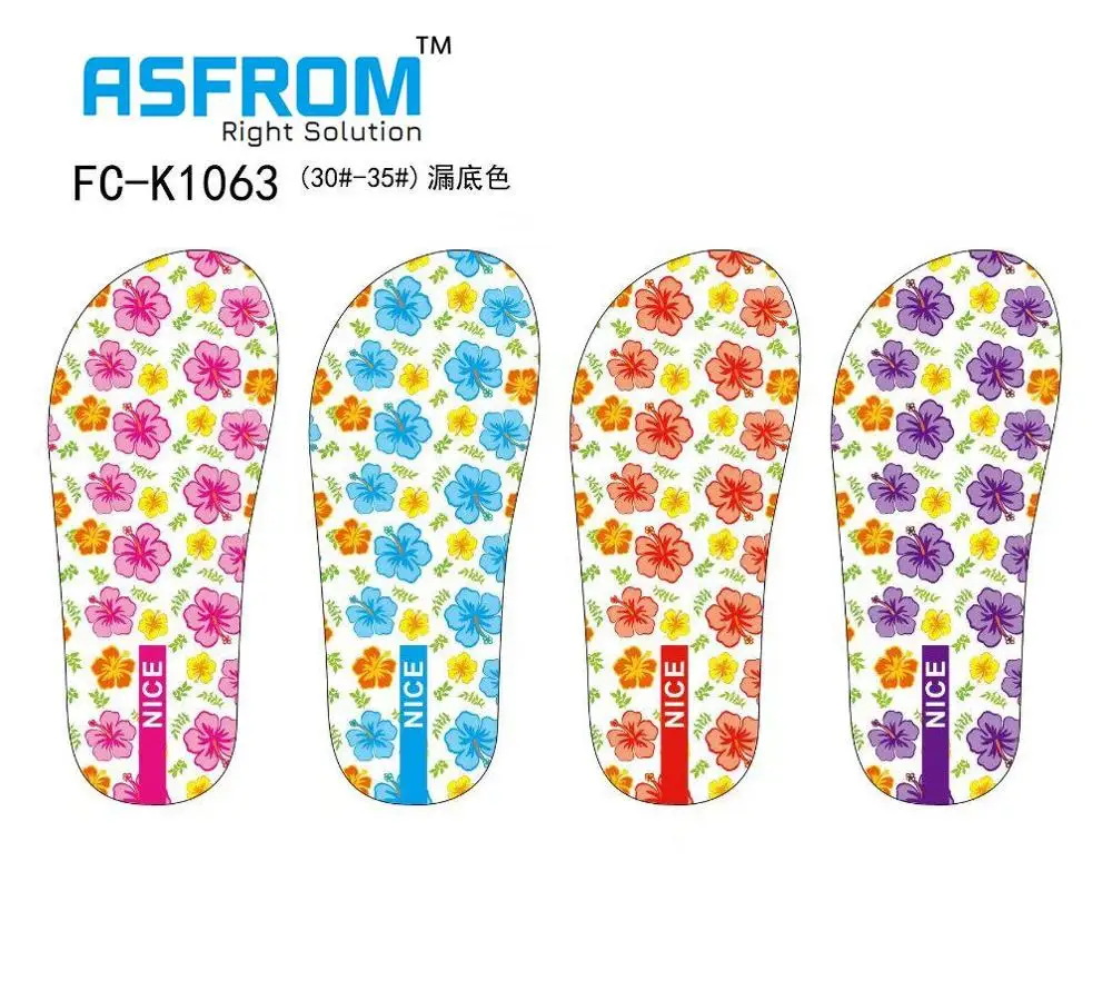 2021 Heat Transfer Printing Film for flip flop slippers for heat transfer machine