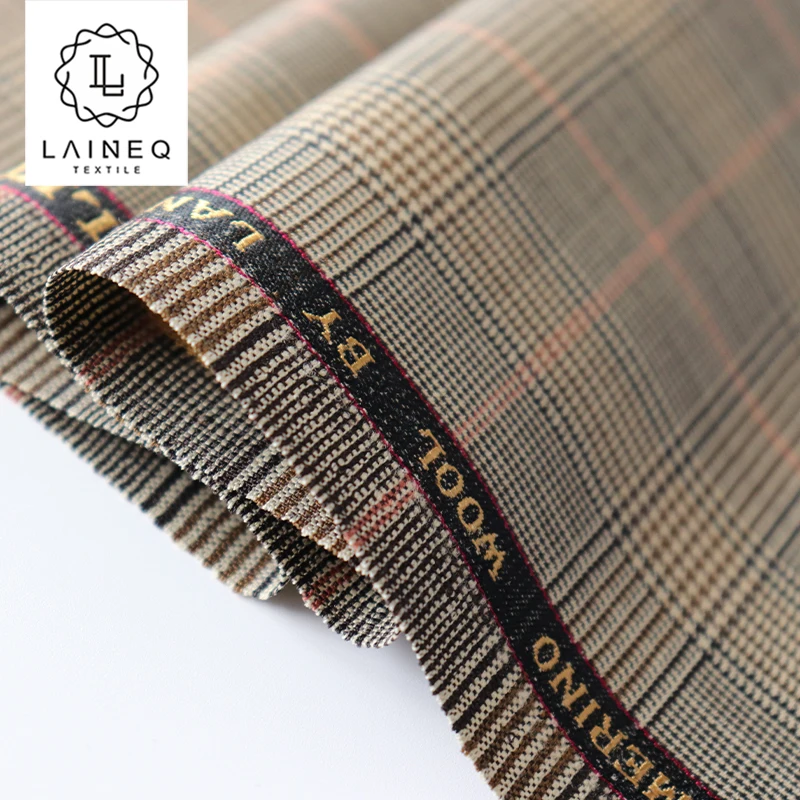 Супер 160s 100% Шерсть Высокое качество итальянская мужская ткань для проверки костюма