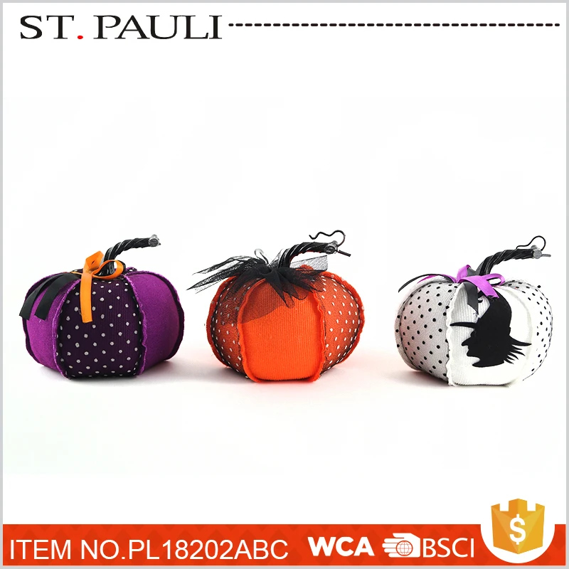 
holiday desk top felt accessories handmade pumpkin halloween hot novelty items for sale 
