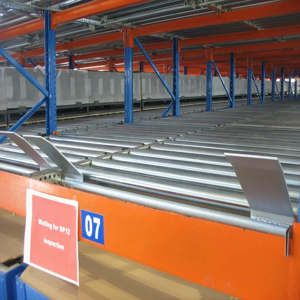 Heavy Duty Gravity Pallet Racks Cold Storage Fifo Racking System Warehouse Rack Steel Everunion 500KG-5000KG ISO9001 GPR
