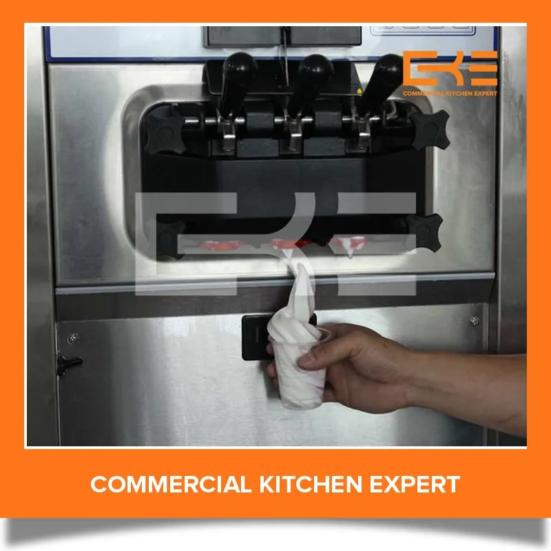 
Air Pump Buffet Restaurant 3 in 1 Big Capacity 110 Volt Soft Serve Ice Cream Machines 