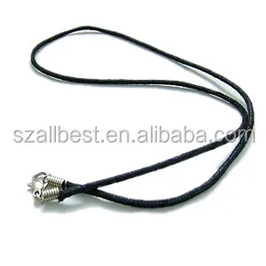 simple type Cheap price Wholesale Jewelry cotton wax cord necklace